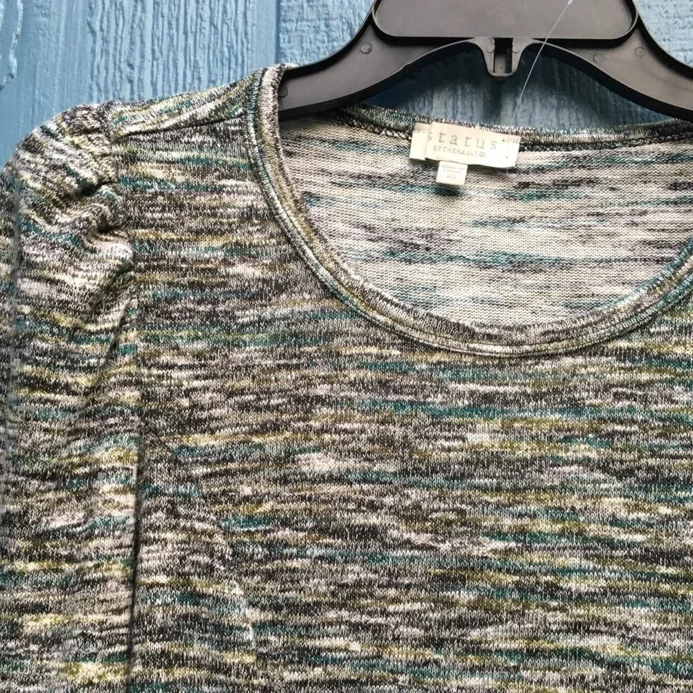 NWT Status By Chennault Grey Pullover XS
